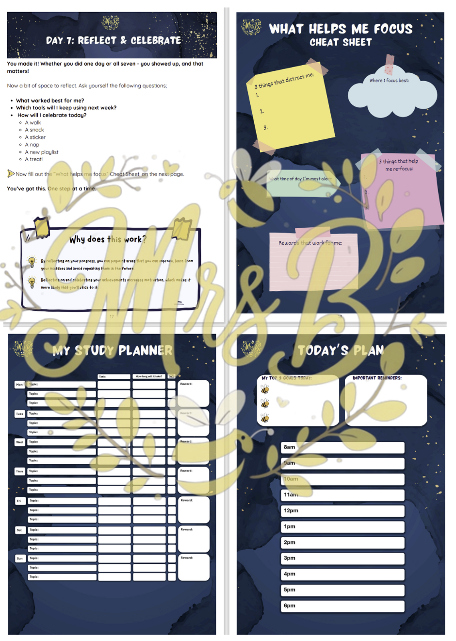 The ADHD-Friendly Study Toolkit (7 Day Focus & Confidence Challenge)